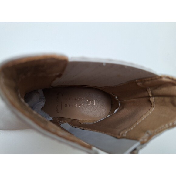 Lauren Conrad Verdana Heeled Zip Ankle Boots - Ivory - Women's Size 6 - NEW! - Picture 7 of 9